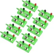 uxcell Knife Switches, 10 Pcs Single Pole Single Throw Switch DIY Electronic Kits for Physics Laboratory Equipment Electronic Teaching