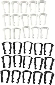 Fuel Line Retainer Clip Set - 15 5/16" & 15 3/8" - Plastic - 15 Each - Hardware Components