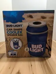 Bud Light Bluetooth Can Shape Cooler Speaker Bag Blue Backpack 24 Cans