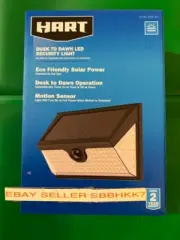 HART LED Dusk to Dawn LED Motion Security Light 2000 Lumens New Free Shipping