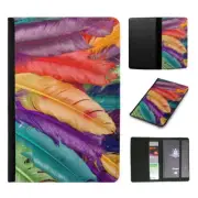PASSPORT ITINERARY ORGANIZER|COOL ELEGANT PEACOCK FEATHER #5