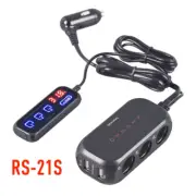 RHUNDO RS-21S 3-Way Cigarette Lighter Socket Splitter with 12V DC Power Outle...