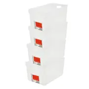 4x Boxsweden Mode Basket Deep 27.5cm w/ andles Storage Room Organiser Container