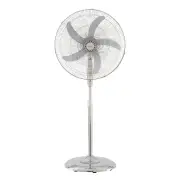 Heller 50cm Pedestal Fan with Remote Control Chrome