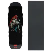 Welcome x Batman Skateboard Deck Bane of Widow Black Dip 10.0" with Grip