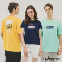 在飛比找momo購物網優惠-【Hang Ten】男女裝-100%純棉台灣山岳印花短袖T恤