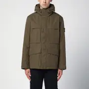 [Stone Island] Military green multi-pocket jacket with hood XL Green