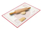 Silicone Baking Mat with Measurements 13 x 21 Inch, Food-Grade Non-Stick Past...