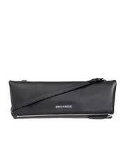 Dsquared2 Neoclassic Pebbled Zipped Messenger Bag One size black