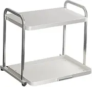 B Baosity Stainless Steel Microwave Rack Over Microwave Shelf Desktop Multipurpose Pantry Counter Storage Shelf Microwave Oven Rack, S