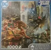 DC Justice League 1000 Piece Thomas Kinkade Jigsaw Puzzle New