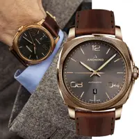 在飛比找PChome24h購物優惠-Anonimo EPURATO經典青銅機械腕錶-AM-400