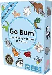 Go Bum Animals Edition | Ages 4 and Up! | Go Bum Animals is The Cheeky Version of Go Fish Where You Match Animal Bums | 2-7 Players | 10 Mins