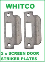 2 x whitco screen door strike plate suite swinging Security screen door