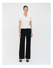 [Veronika Maine] DOUBLE WEAVE CIRCLE SLEEVE TOP