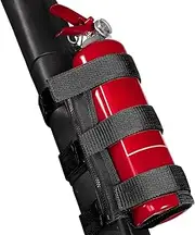 Adjustable Roll Bar Fire Extinguisher Mount Holder 3 lb for Jeep Wrangler Unlimited CJ YJ LJ TJ JK JKU JL JLU 4XE,(Black,with Quick disassembly Zipper)