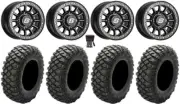 Sedona Sano Bdlk 15x7 Wheels Bk 35" Crawler XG Tires RZR XP 1000 / PRO XP