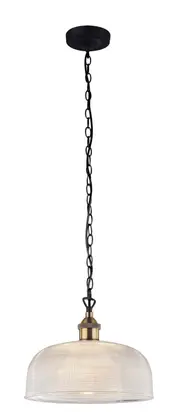Casablanca Clear Glass Pendant Light