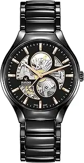 [Rado] New True-Unisex-Swiss Automatic Watch-High-Tech Ceramic-Sapphire Crystal -40mm, Black