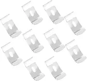 SOLUSTRE 10pcs Curtain Installation Code for Curtains Vertical Louvers Blinds Slats Mounting Brackets Louver Curtain Fixing Bracket Curtain Louver Bracket Tools Curtain Bracket White Metal
