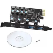 4-Ports 5Gbps USB 3.2 Gen 1 to PCI-E Card Express Expansion Card Adapter