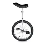 Yescom 18 In Wheel Outdoor Unicycle Fitness Bicycle Balance Training, Silver