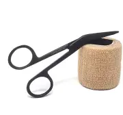 Elastic Stretch Self Adherent Stick 2" Wrap Vet Tape + Bandage Scissors 4.5"