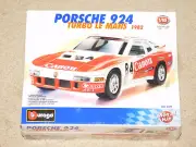 BBURAGO 1/25 SCALE 1982 PORSCHE 924 TURBO LE MANS METAL MODEL (New In Box)