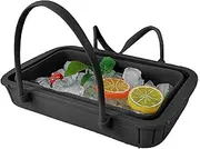 Ice Bucket - Silicone Foldable Drink Cooler with Lid,Portable Party Supplies for Camping Trips Outdoor Picnics Pool BBQ Gatherings Fishing Trips