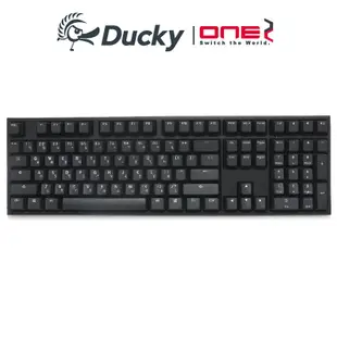 Ducky ONE2 Phantom魅影黑 機械式鍵盤 108鍵 正印 PBT 英 /中文版 紅.茶.黑.青.銀.靜音紅