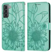 Galaxy S21 Wallet Case 3 Credit Card Slot ID Card Holder, PU Leather Flip Case - Rose Red