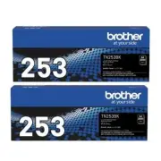 2X Genuine Brother TN-253BK Black Toner HL L3230CDW L3270CDW L3745CDW L3770CDW