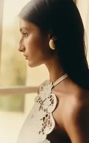 [Ben-Amun] Exclusive Gabrielle Silver-Tone Stone Earrings