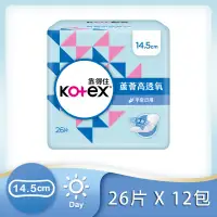 在飛比找環球Online優惠-【Kotex 靠得住】蘆薈高透氧護墊14.5cm-無香28片