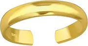 [KIWI DAISY] Hypoallergenic Sterling Silver Crown Toe Ring (Adjustable)