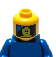 Lego - Minifigure Head - Dual Sided - Alien / Robot