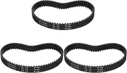 uxcell 3pcs HTD-5M Rubber Timing Belt 69 Teeth, 345mm Pitch Length x 15mm Width x 3.6mm Height, Closed Loop Pulley Timing Belt