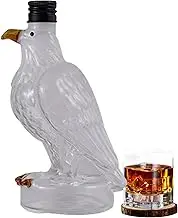 Eagle Whiskey Decanter - Whiskey Flask Carafe Decanter | Glass Spirit Statue Uniques Container, Exquisite Eagle Design, Novelty Bird Liquor Vessel, Fun Decor for Homes, Holidays, and Special Gift
