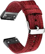 [MGTCAR] Nylon Quick Release Watchband For Garmin Fenix 7 7X 6X 6 Pro 5X 5 Plus 3HR 935 945 S62 D2 Smart Watch Easyfit Wristband Straps