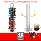 40 Nespresso Coffee Capsules Pod Holder Stand Dispenser Rack Storage Capsule AE