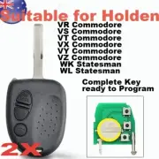 2X Remote Key Fob Suitable for Holden Commodore VS VR VT VX VY 2000 - 2005 3B