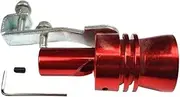 Car Silencers 1pcs Universal Car Turbo Muffler Sound Simulator Car Turbo Sound Whistle Vehicle Refit Auto Parts Exhaust Muffler(Red)