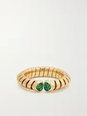 [Marina B] Marina B - Trisolina 18-karat Gold Emerald Ring - 5 5 Gold