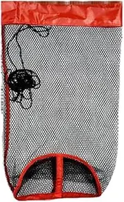 Lljsszr Fishing Net with Drawstring, Durable and Lightweight Mesh for Outdoors, Practical Fishing Net with Baskets