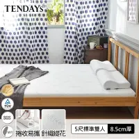 在飛比找Yahoo奇摩購物中心優惠-TENDAYS DISCOVERY 柔眠床墊(晨曦白) 5尺