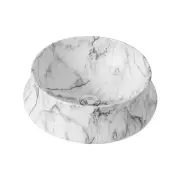400*400*140mm Poseidon Carrara PA4040 Marble Ceramic Round Above Counter Basin