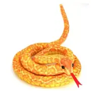 3.6 ft Long Soft Snake Dolls, Cute Stuffed Animals Plush Pranks Spoof Yellow