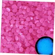 pc Glow in The Dark Stones Outdoor Glowing Pebbles for Garden Decor 1100 Pink
