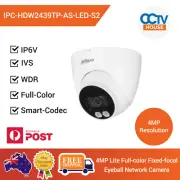 Dahua IPC-HDW2439TP-AS-LED-S2 Full-color Starlight 4 MP Eyeball Network Camera