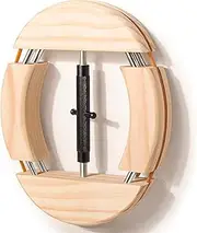 [Tusirgre] Upgraded 4 Way Hat Stretcher, Wooden Hat Stretcher for Fitted Hats, Stretched Size 6 7/8 to 8 1/2, Hat Stretcher Fits All Kind of Caps - Lever Principle, Heavy Duty Cowboy Hat Stretcher, Black